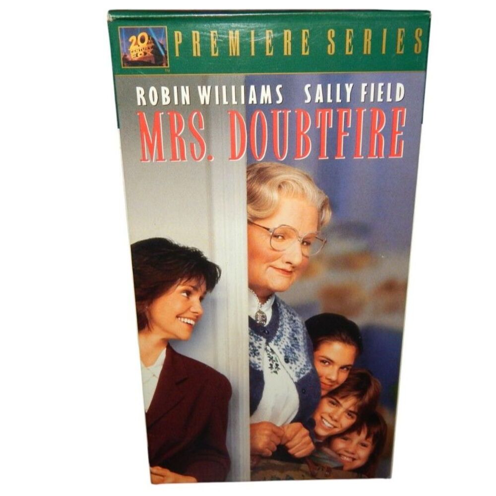 MRS. DOUBTFIRE vintage VHS in original paper case Robin Williams Sally Field